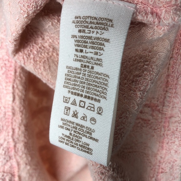 Free People top off shoulder embroidery pink small - Picture 6 of 7